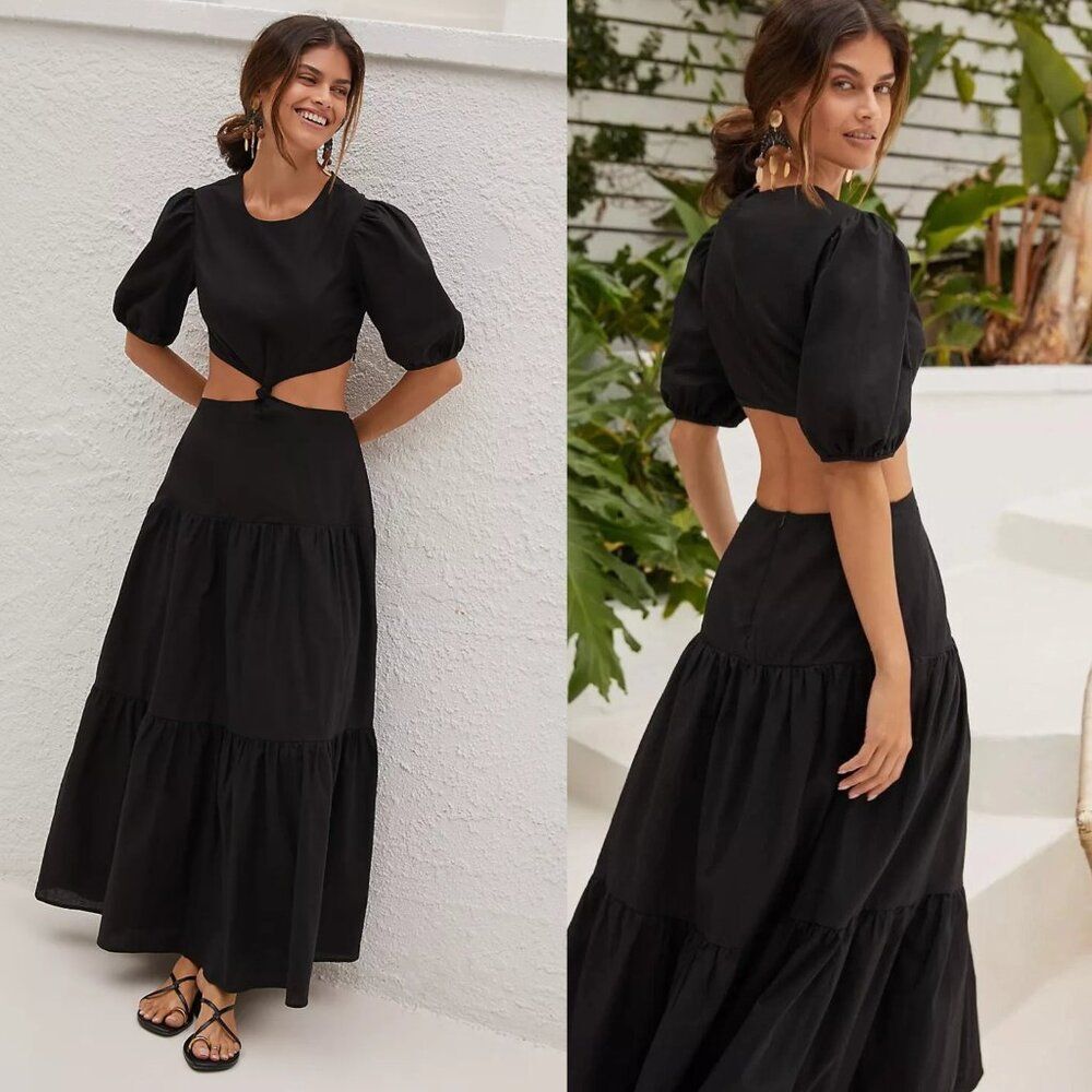 Anthropologie Charlie Holiday Paige Tiered Dress Size 8 NWOT $149